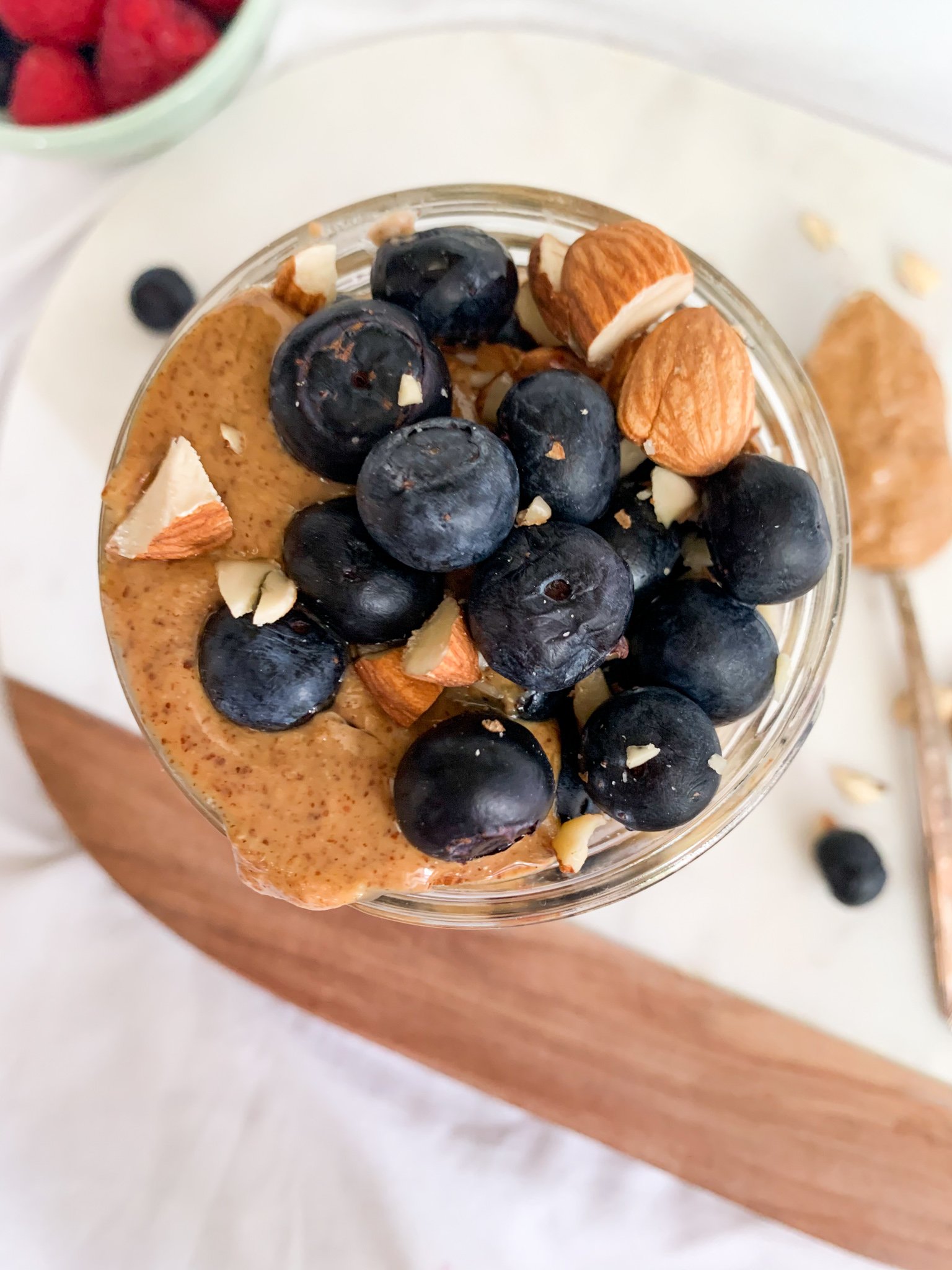 Almond Butter Berry Overnight Oats Wellness by Kay