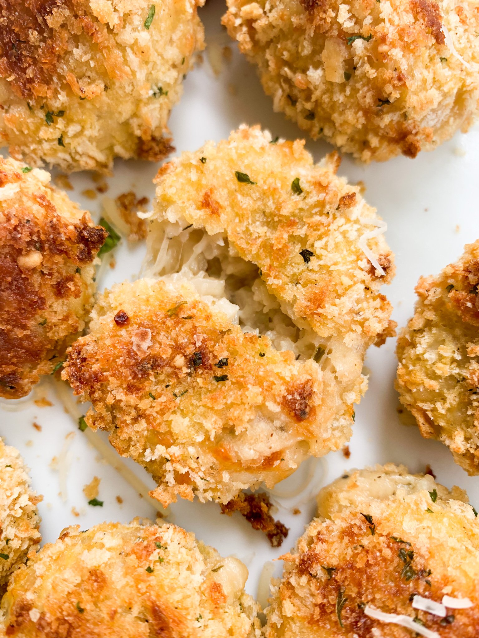 Cheesy Cauliflower Rice Balls Wellness by Kay
