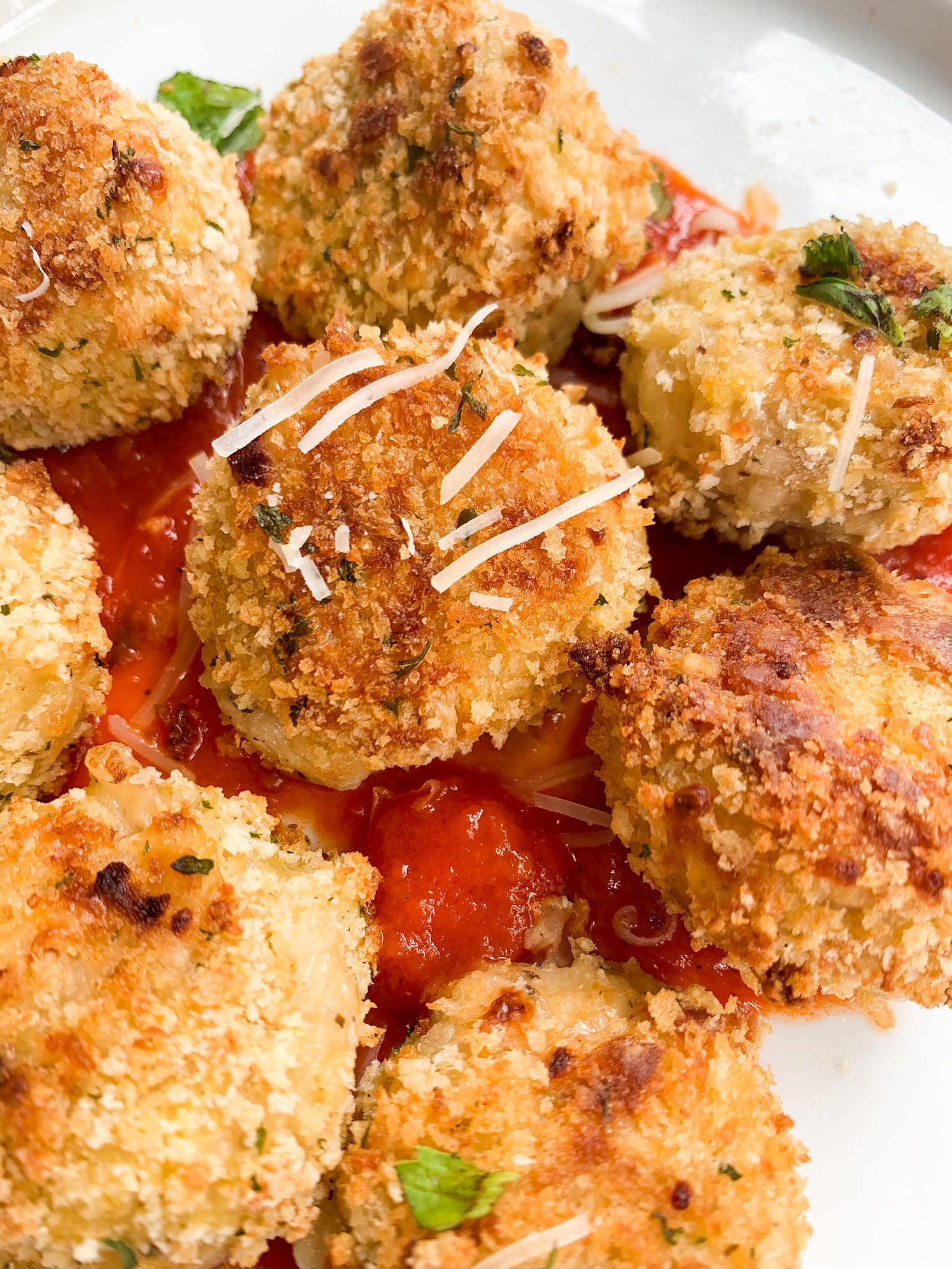 Cheesy Cauliflower Rice Balls - Wellness by Kay