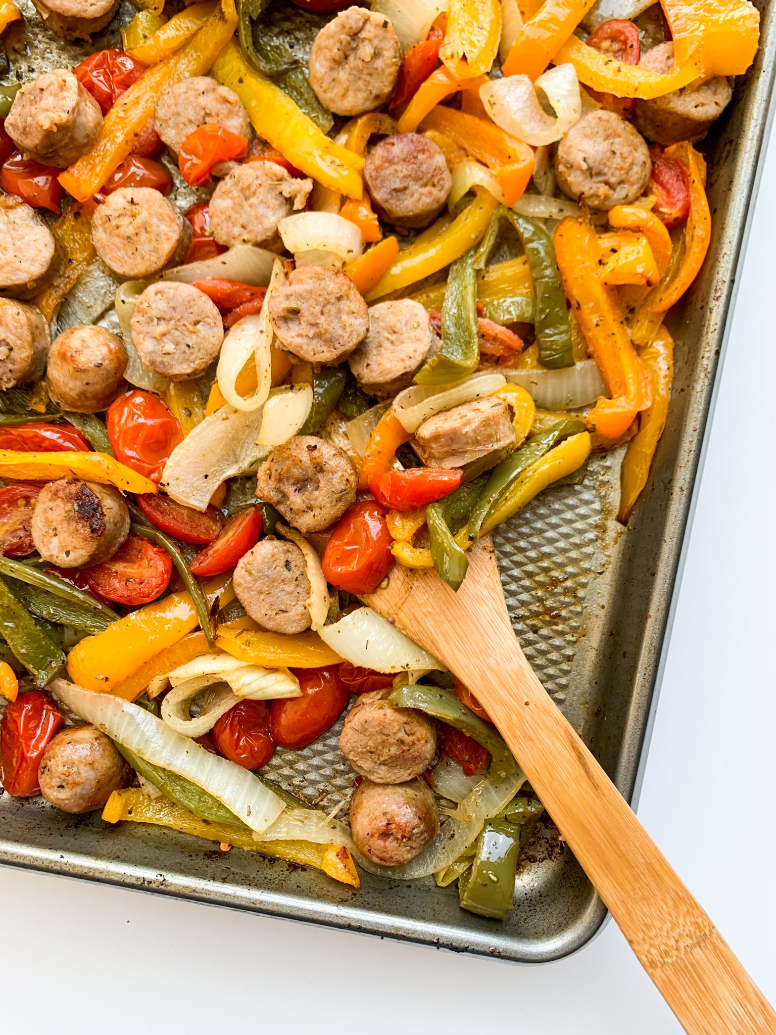 Sheet pan deals sausage and peppers