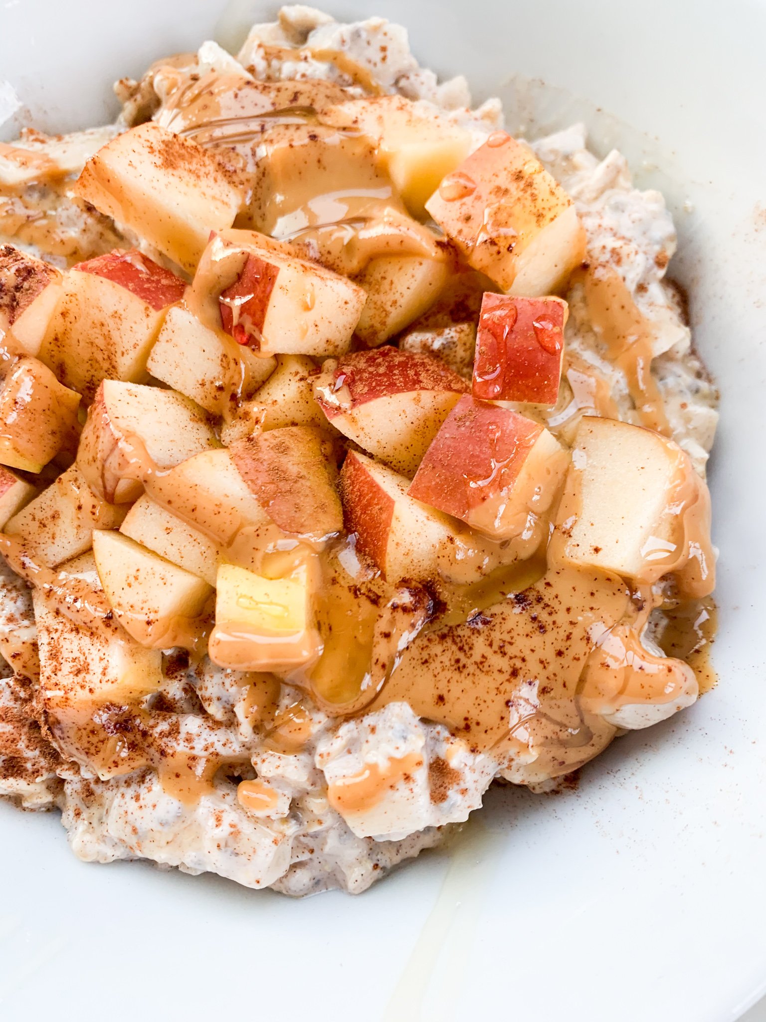 Apple Pie Overnight Oats - All the Healthy Things