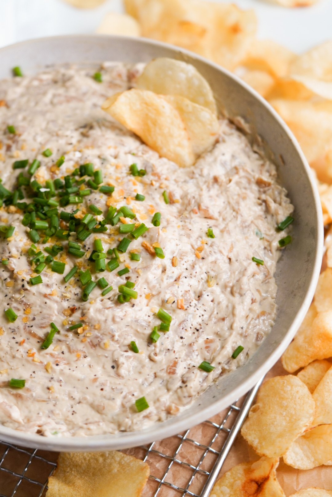 Healthy French Onion Dip Wellness by Kay