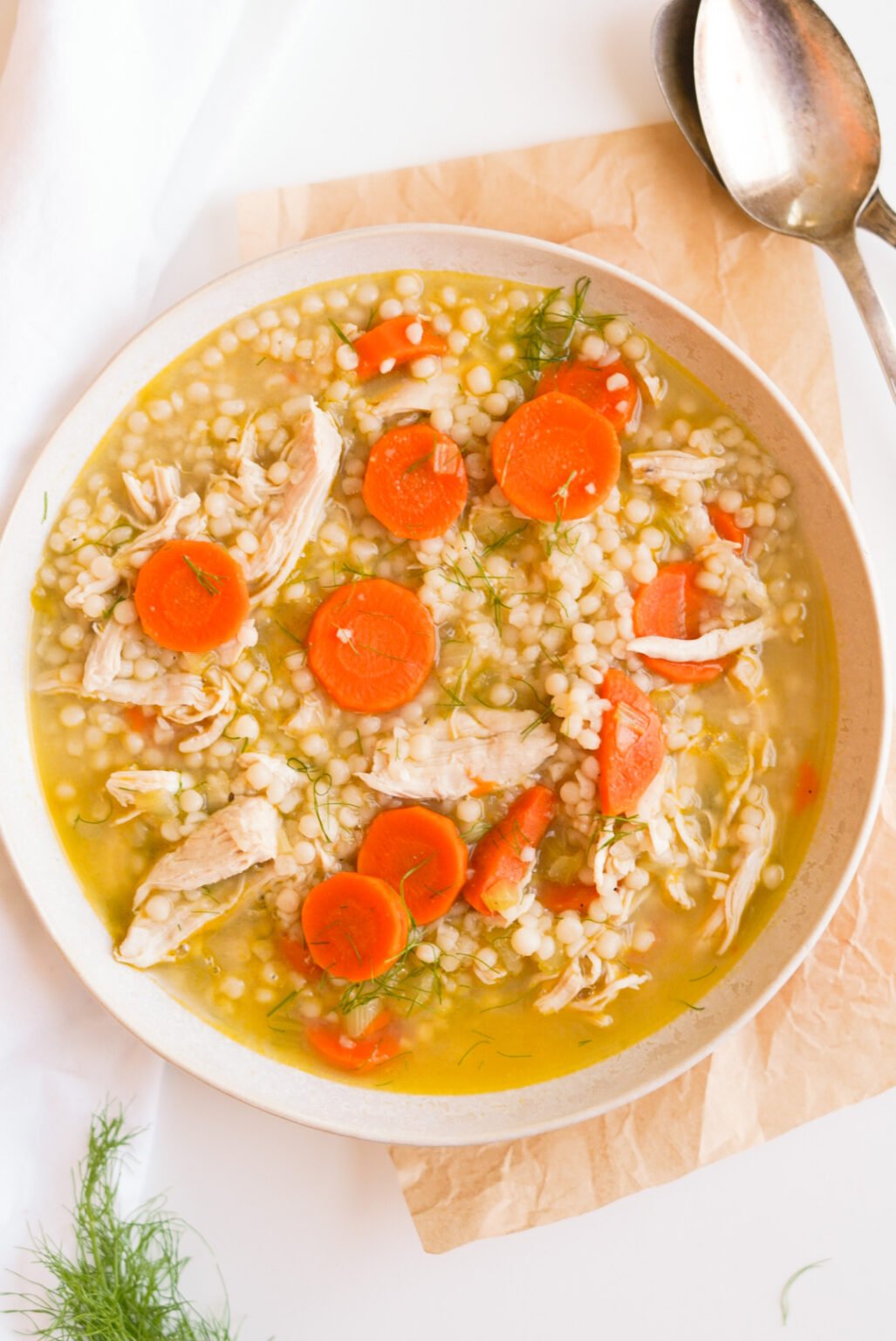 Chicken Couscous Soup Wellness by Kay