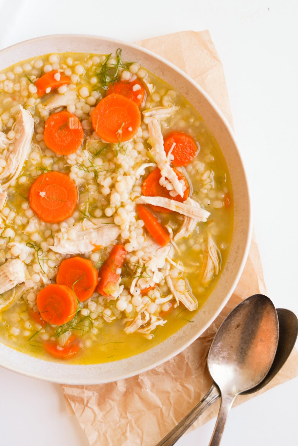 Chicken Couscous Soup Wellness by Kay