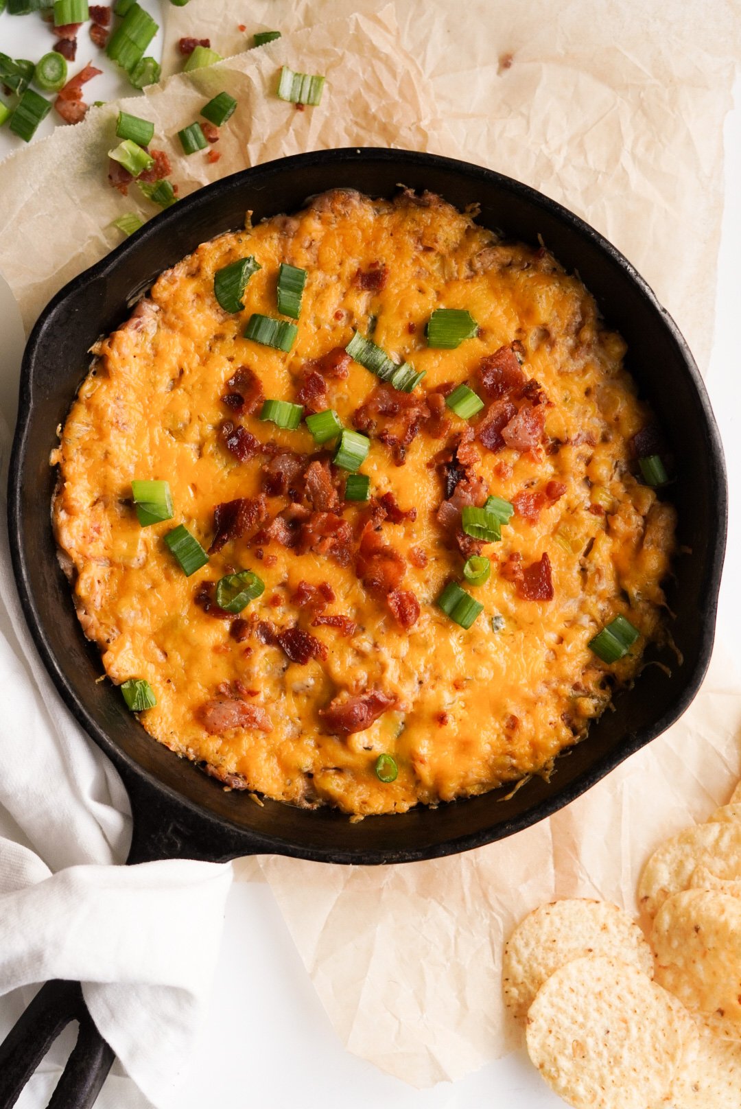 Cheesy Bacon Corn Dip - Wellness by Kay