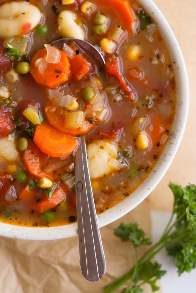 Homemade Vegetable Gnocchi Soup