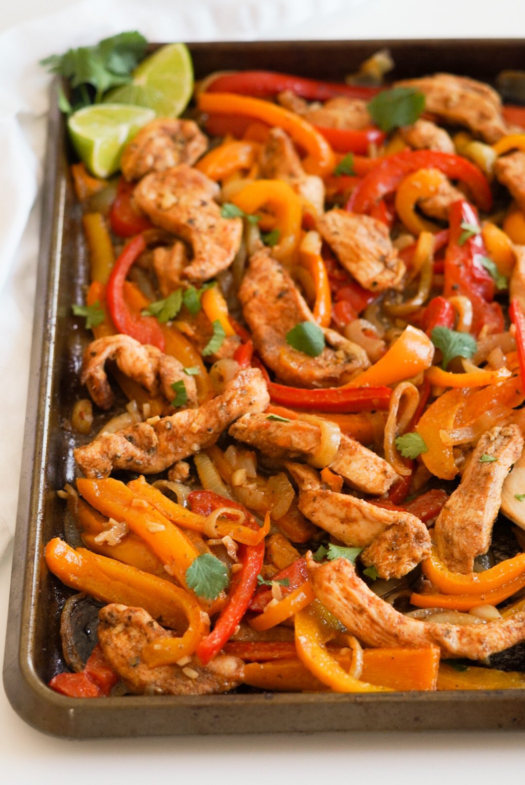 Sheet Pan Chicken Fajitas - Wellness by Kay