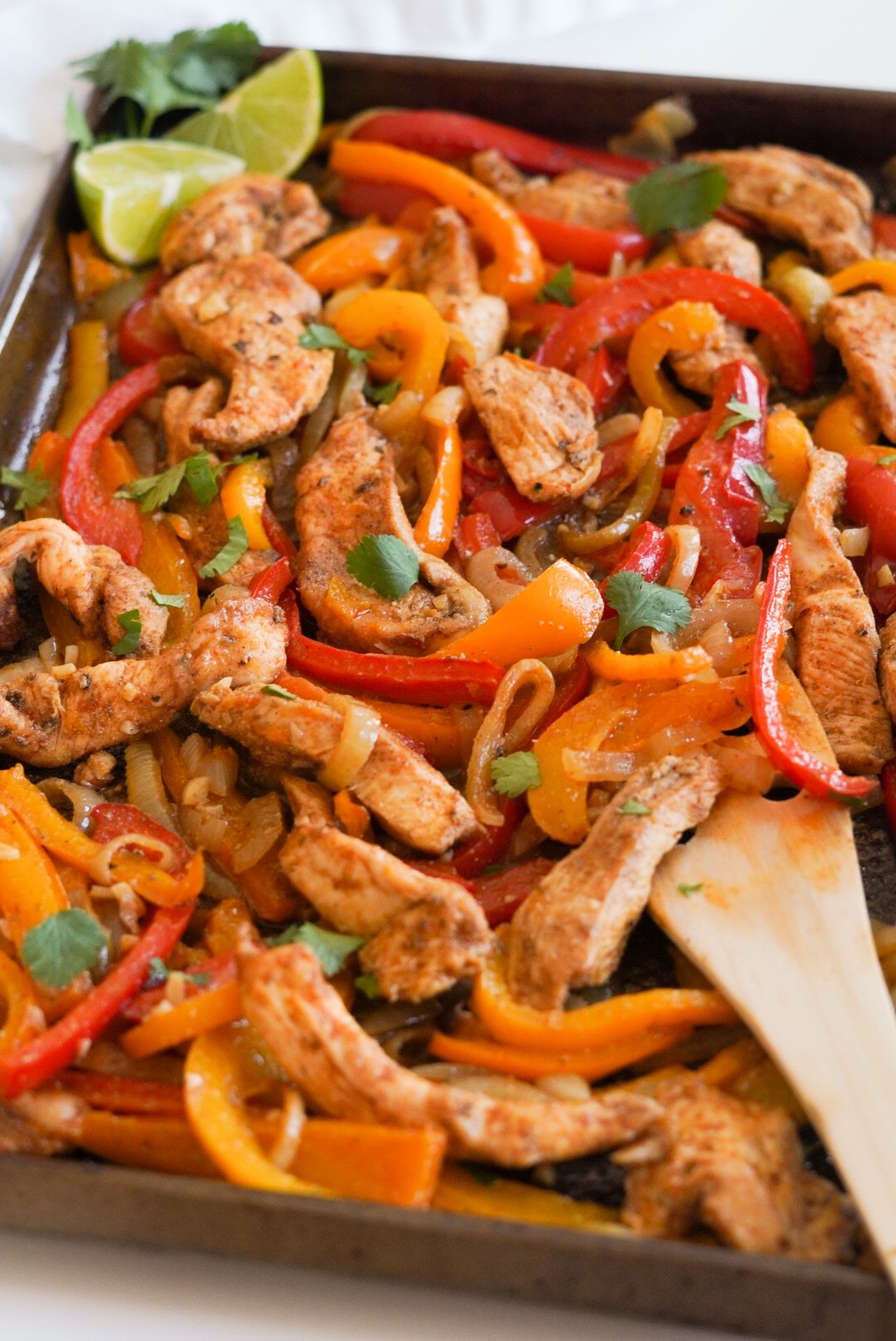 Sheet Pan Chicken Fajitas - Wellness by Kay