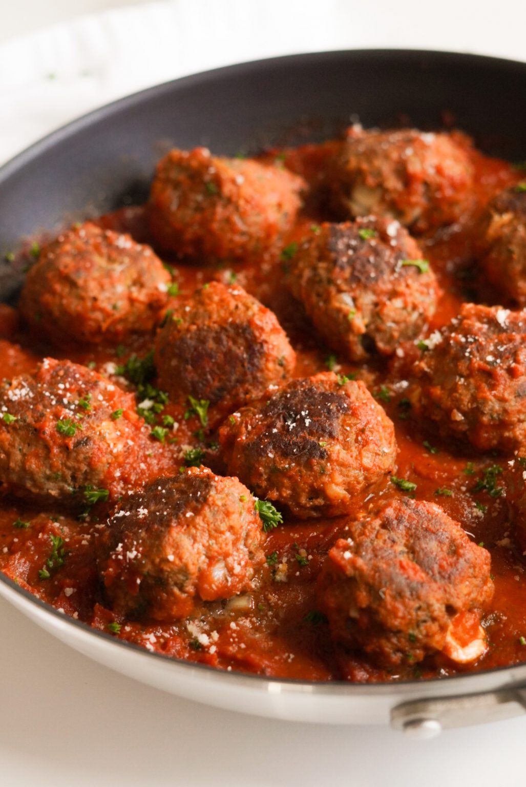 Mozzarella Stuffed Meatballs - Wellness by Kay