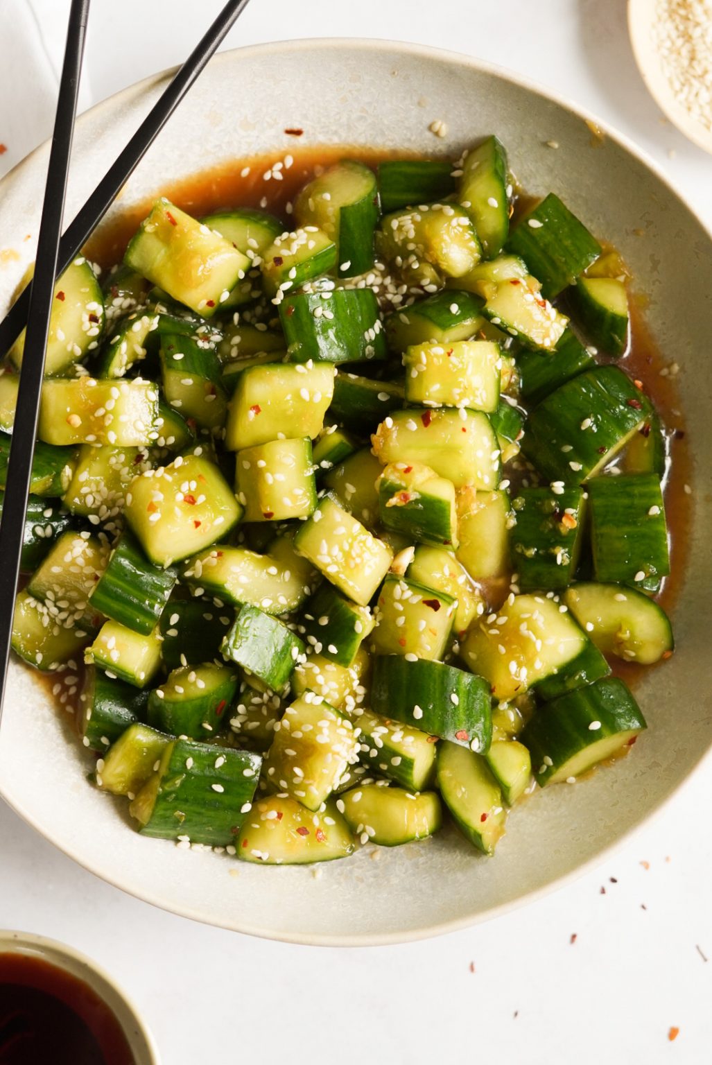 Chinese Smashed Cucumber Salad - Wellness by Kay