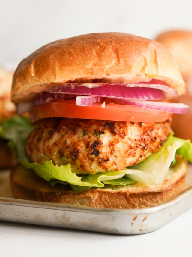 Air Fryer Chicken Burgers Recipe