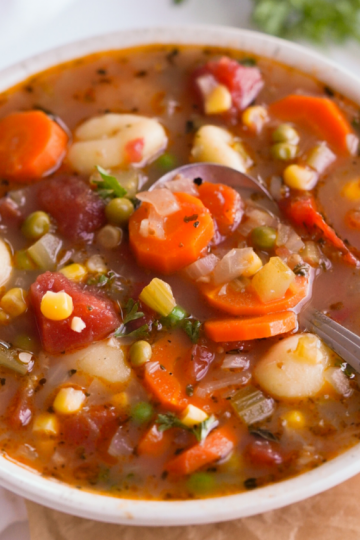 Veggie Gnocchi Soup (Web Story)