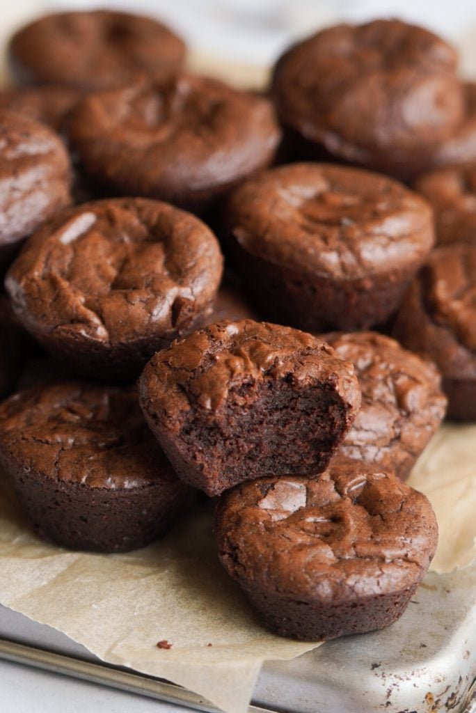 chocolate fudge mini brownies