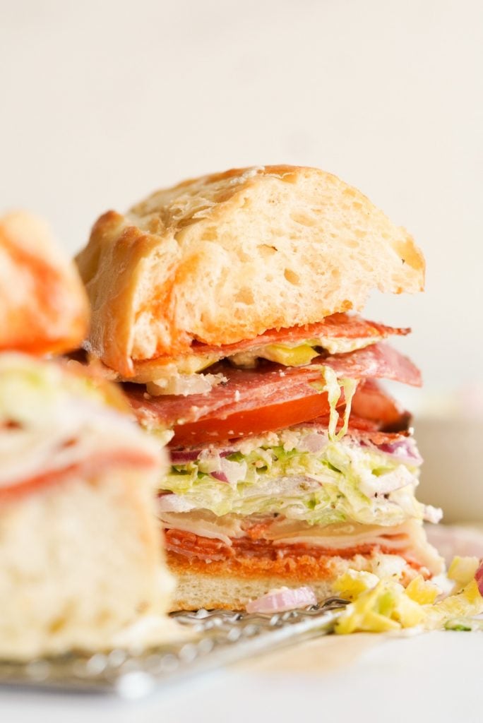 TikTok Italian grinder salad sandwich