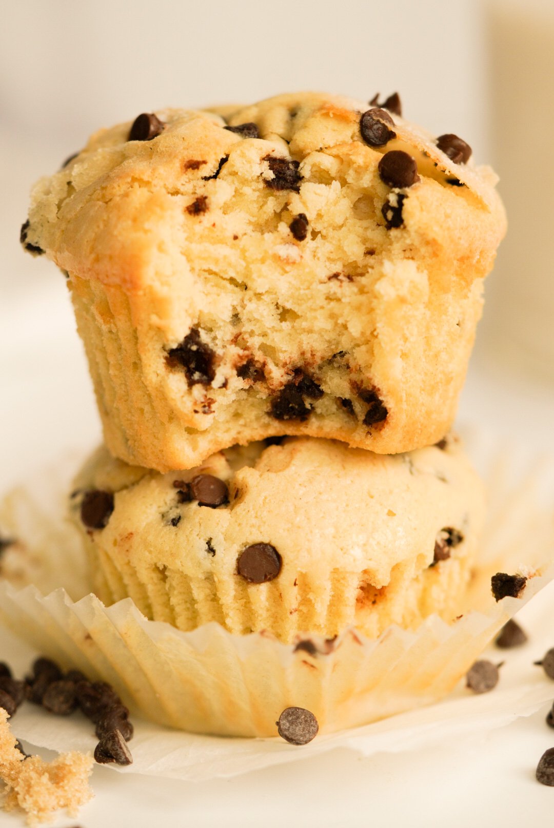 Easy Chocolate Chip Muffins Recipe Wellness by Kay