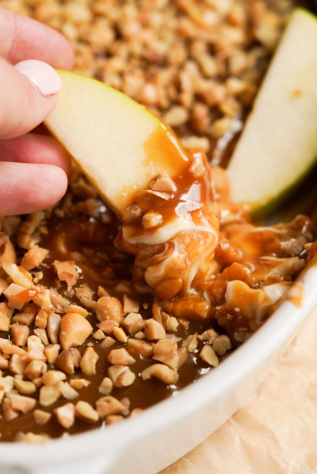 Cream Cheese Caramel Apple Dip with Toffee Bits Wellness by Kay
