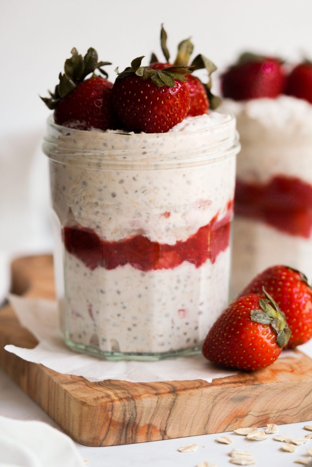 Strawberry Cheesecake Overnight Oats Wellness by Kay