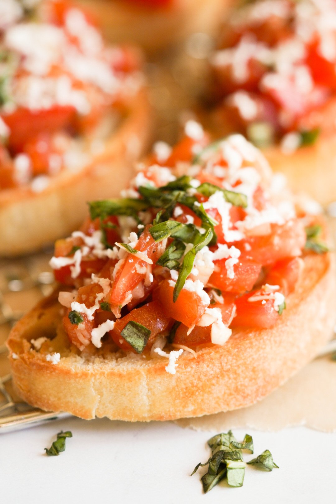 Tomato Goat Cheese Bruschetta