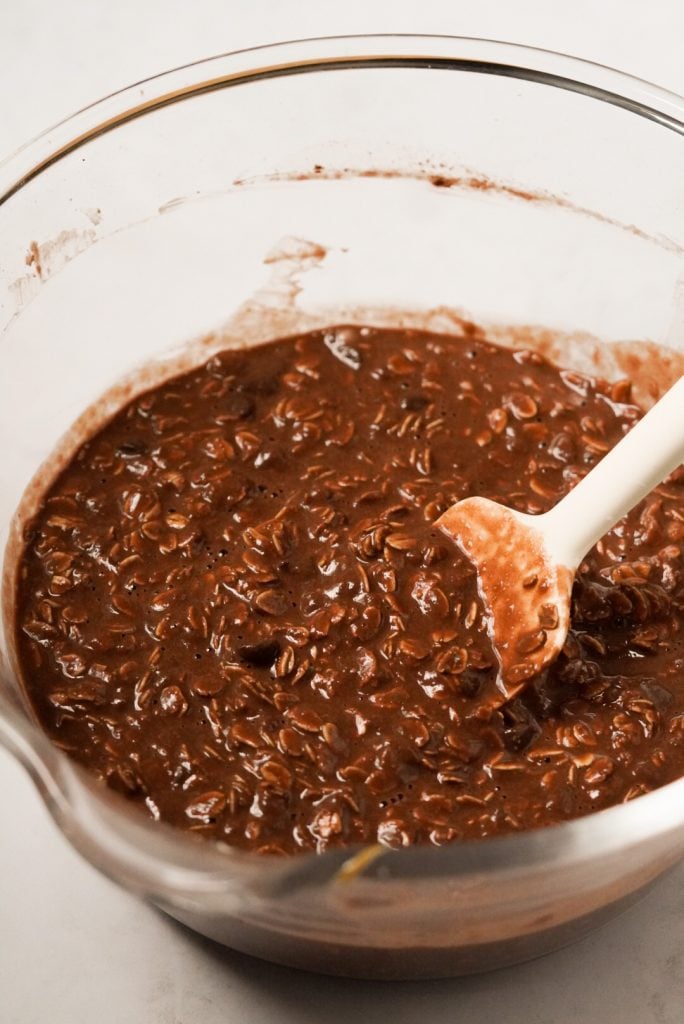 brownie oatmeal mixture