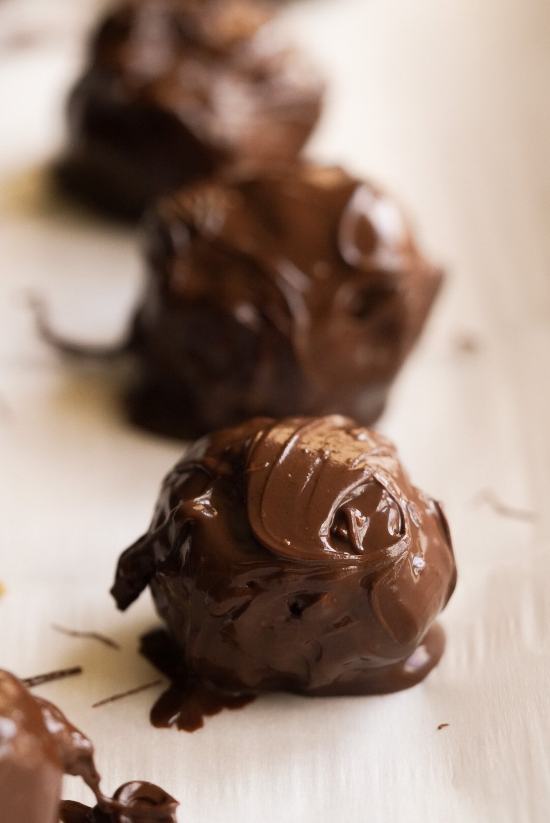 chocolate coated puppy chow truffles