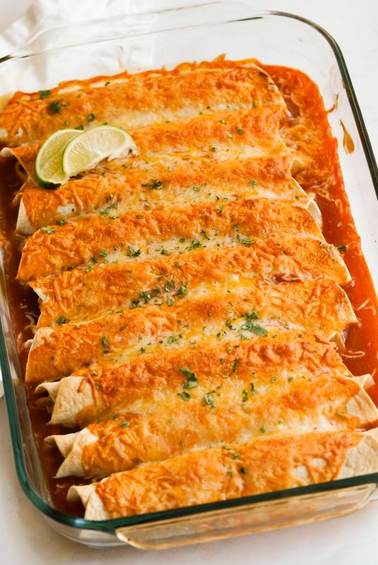 Easy Instant Pot Chicken Enchiladas Wellness by Kay