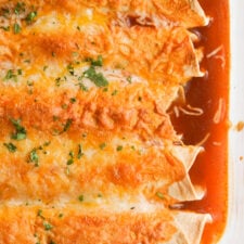 Easy Instant Pot Chicken Enchiladas