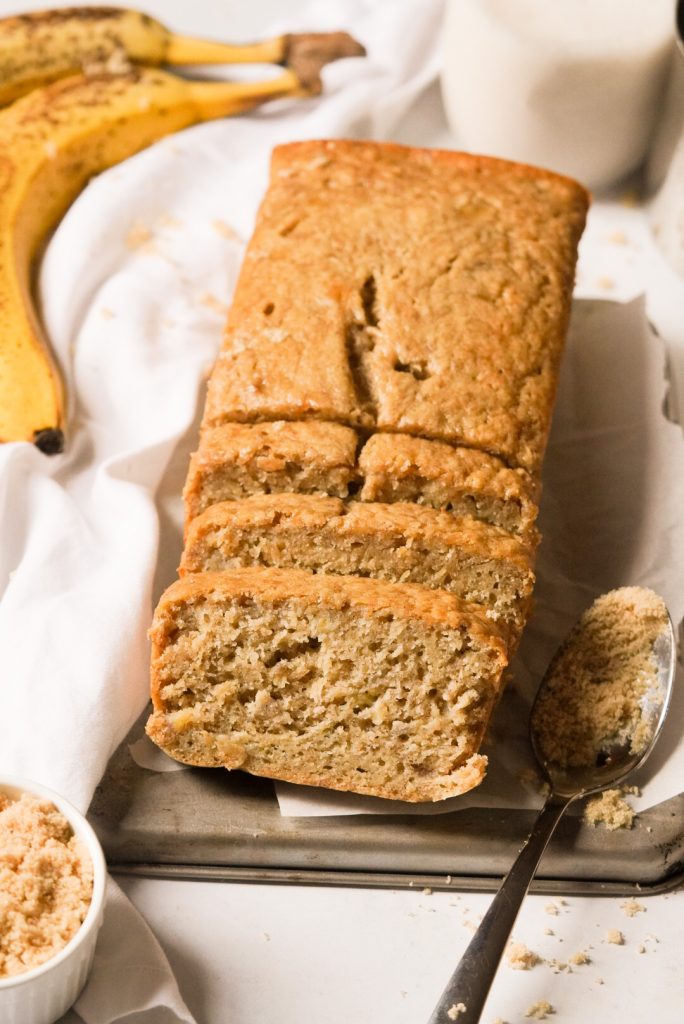 banana bread with brown butter