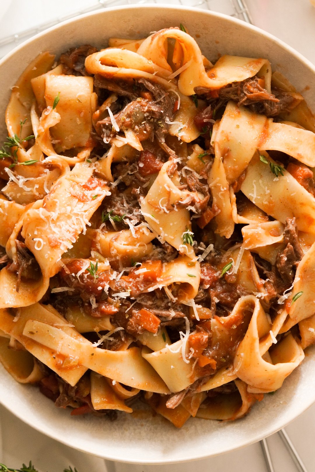 Oven Braised Short Rib Ragu Pappardelle - Wellness by Kay