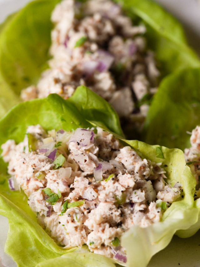 Tuna Salad Lettuce Wraps Recipe