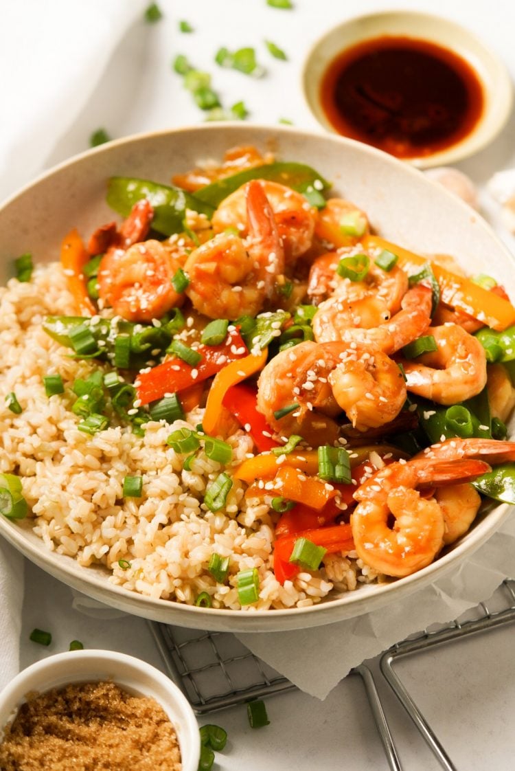 Teriyaki Shrimp Stir Fry - Wellness by Kay