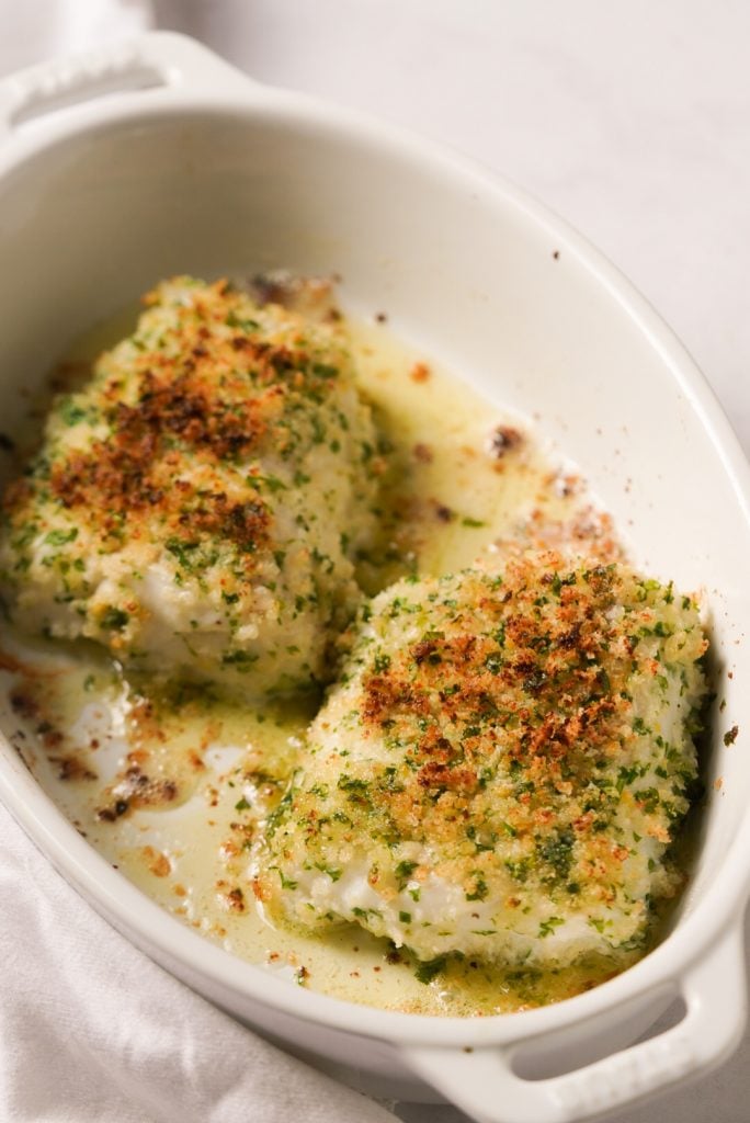 baked parmesan crusted cod fish