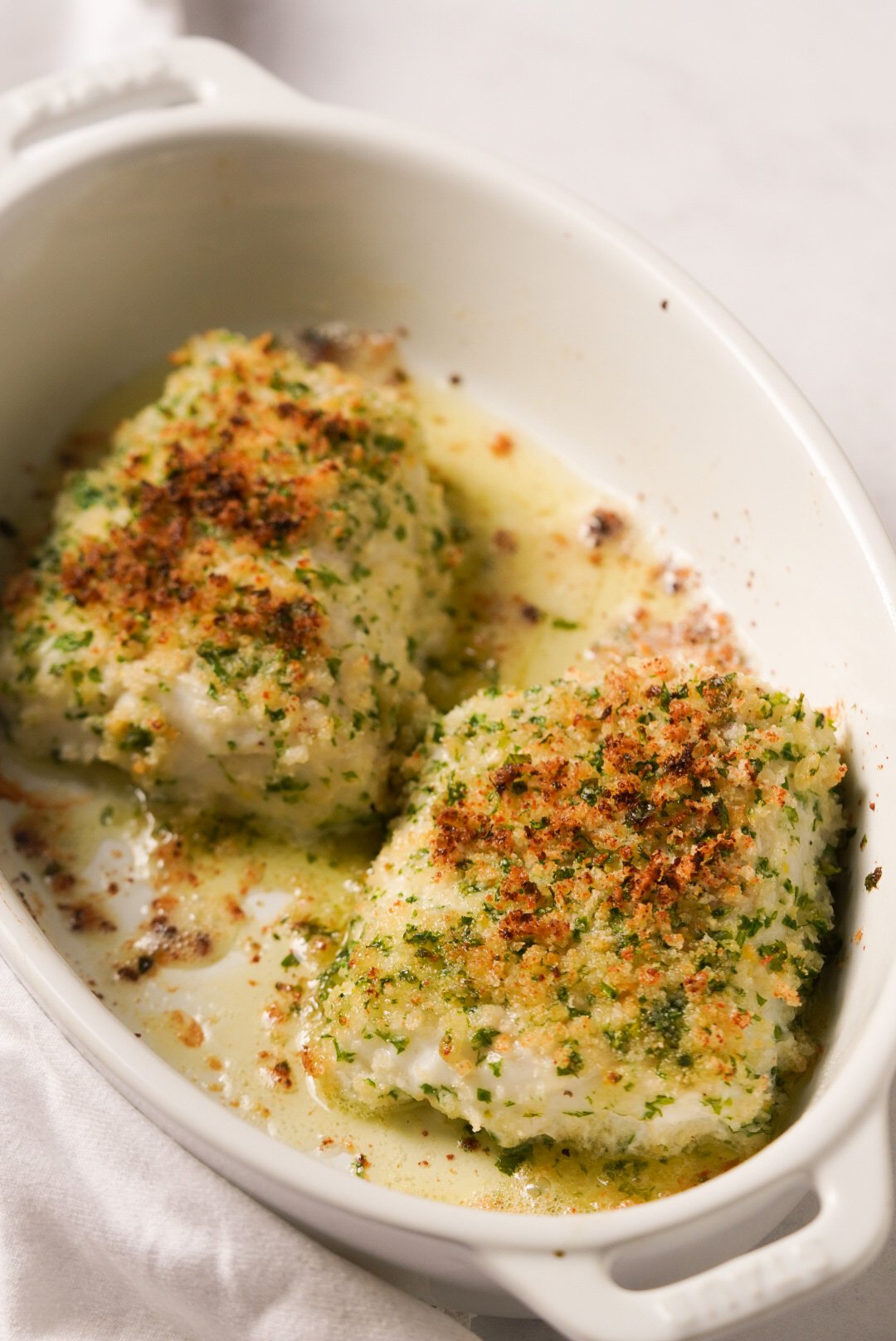 Baked Parmesan Crusted Cod - Wellness by Kay