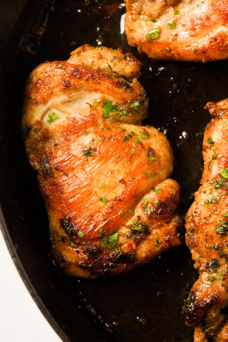 Pan Seared Chicken Thighs Wellness by Kay