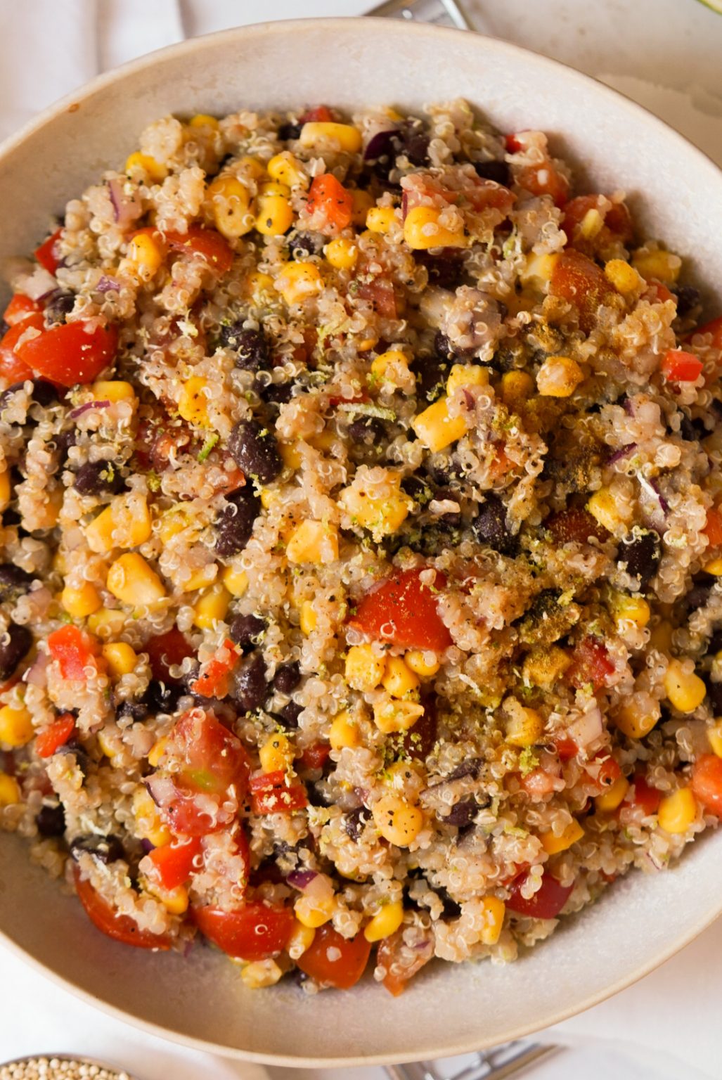 Zesty Quinoa Lime Salad with Black Beans Wellness by Kay