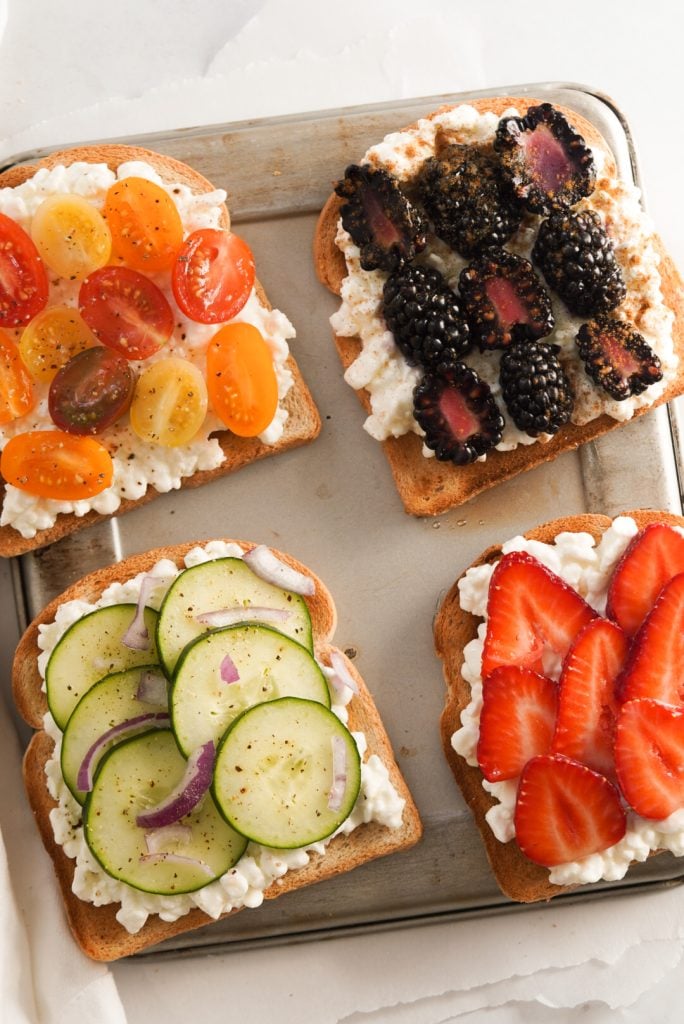 Cottage Cheese Toast Ideas (Sweet and Savory)