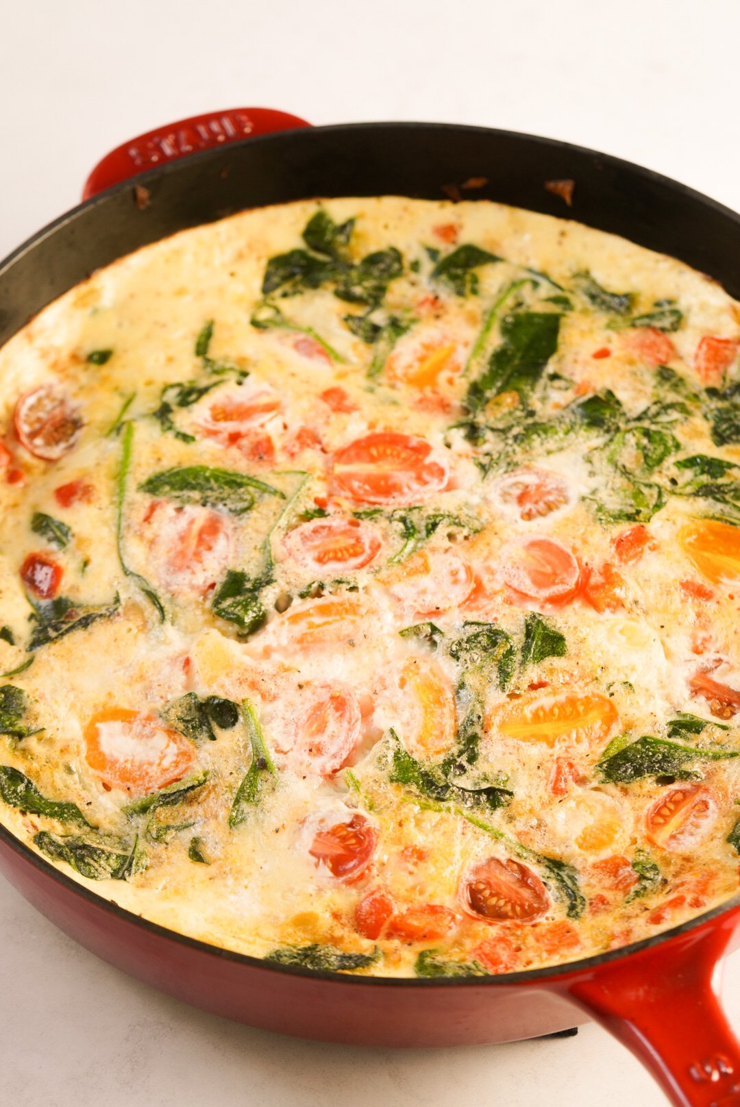 Egg White Frittata with Spinach - Wellness by Kay