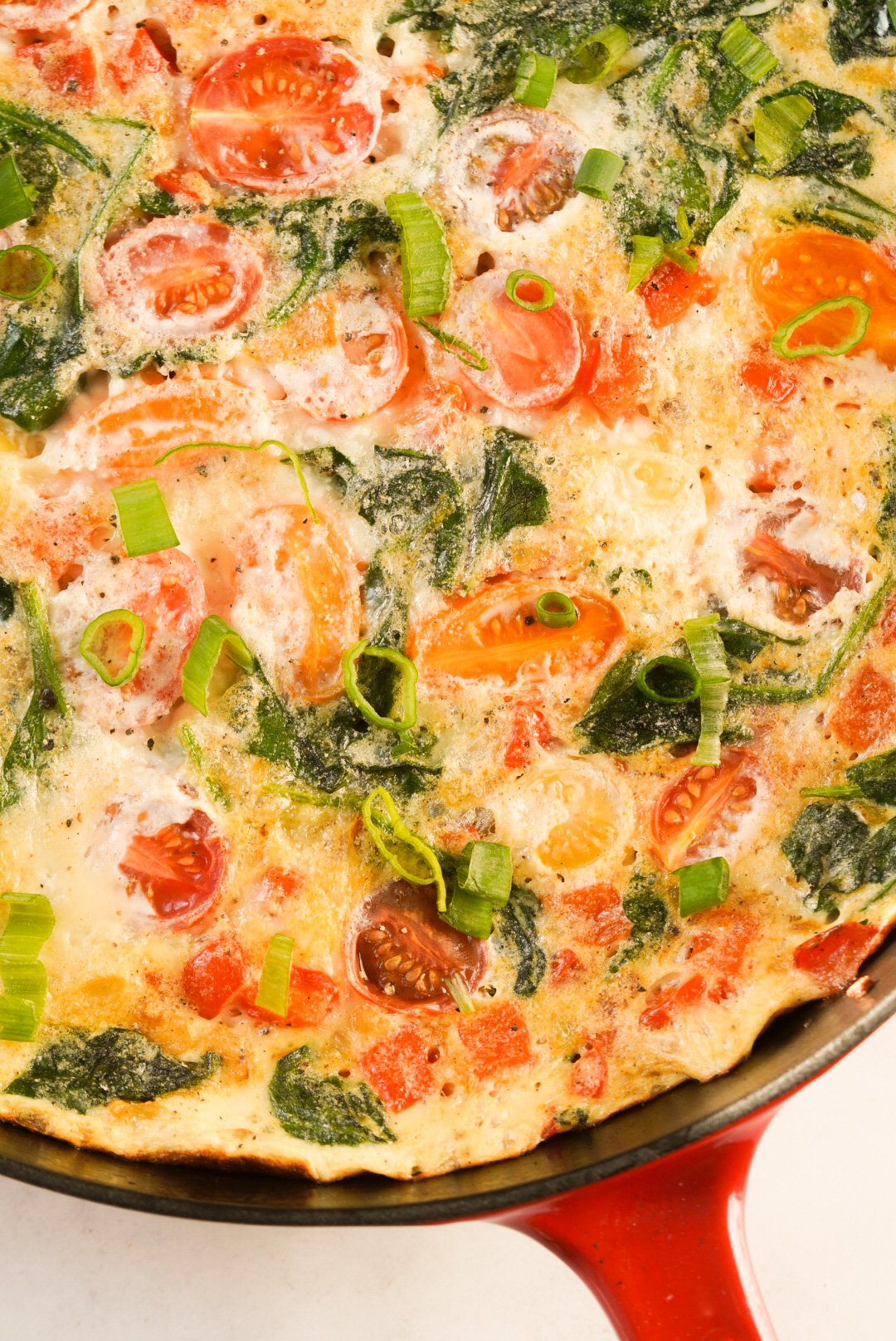 Egg White Frittata with Spinach - Wellness by Kay