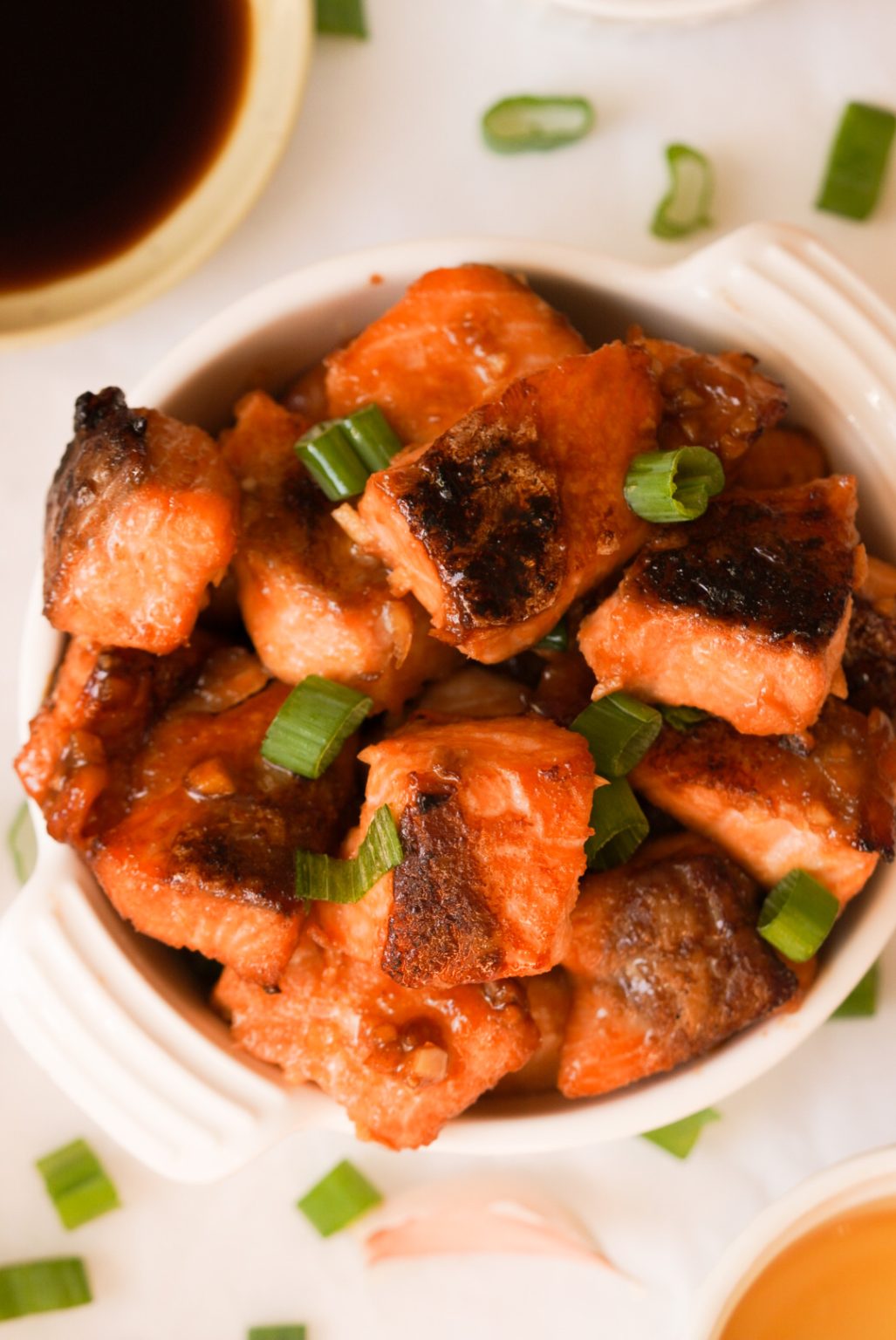 Honey Garlic Salmon Bites - Wellness by Kay