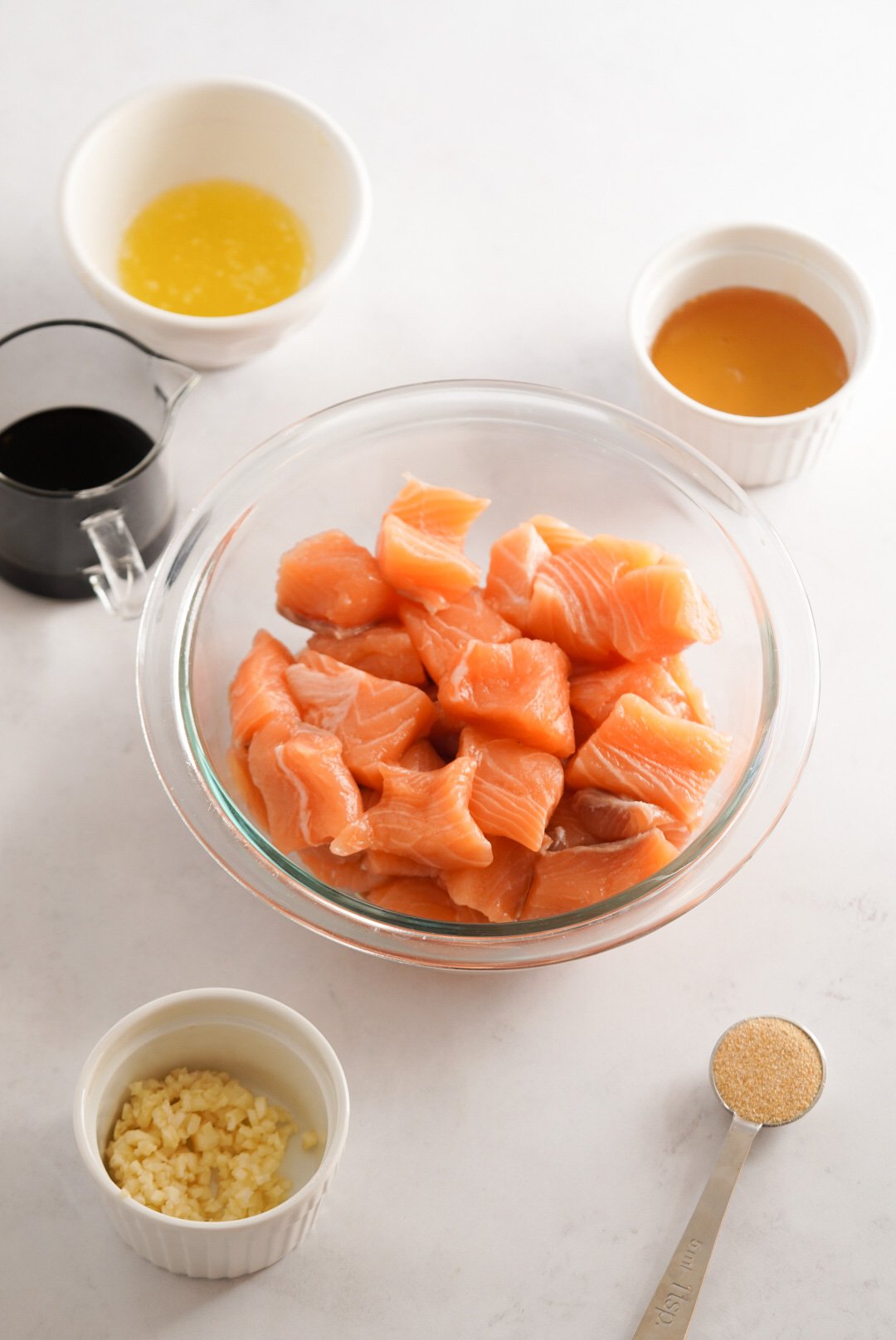 Honey Garlic Salmon Bites - Wellness by Kay