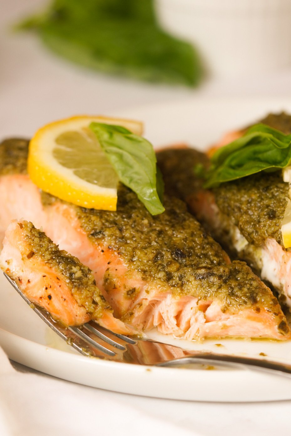 Baked Pesto Butter Salmon Wellness By Kay