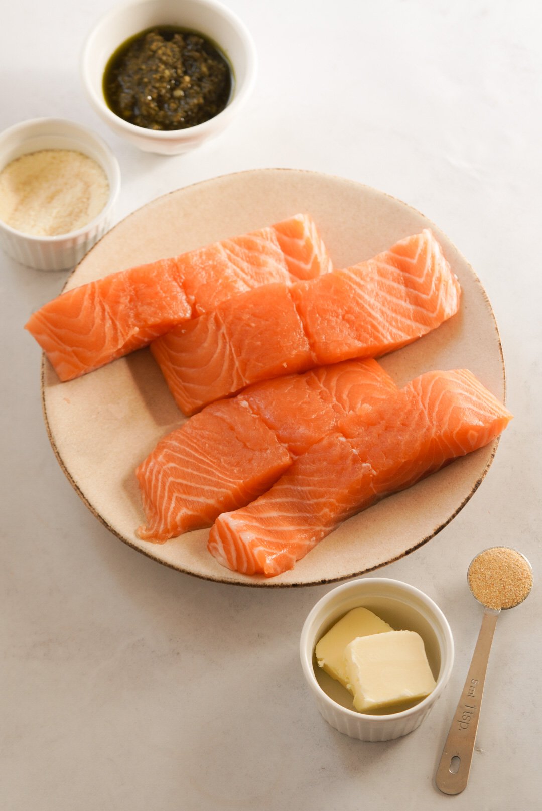 Baked Pesto Butter Salmon Wellness by Kay