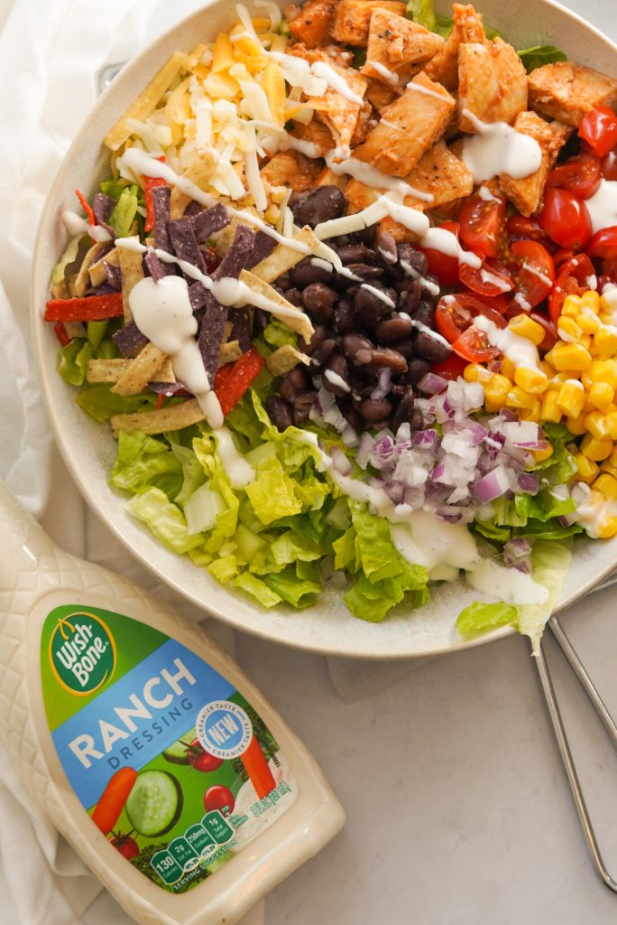 bbq chicken salad with ranch dressing