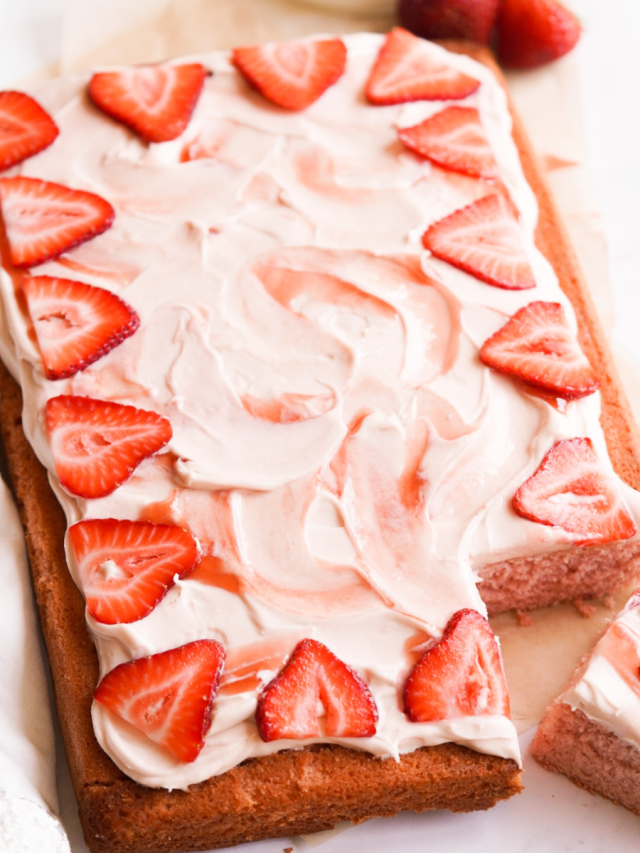 Strawberry Jam Sheet Cake Recipe