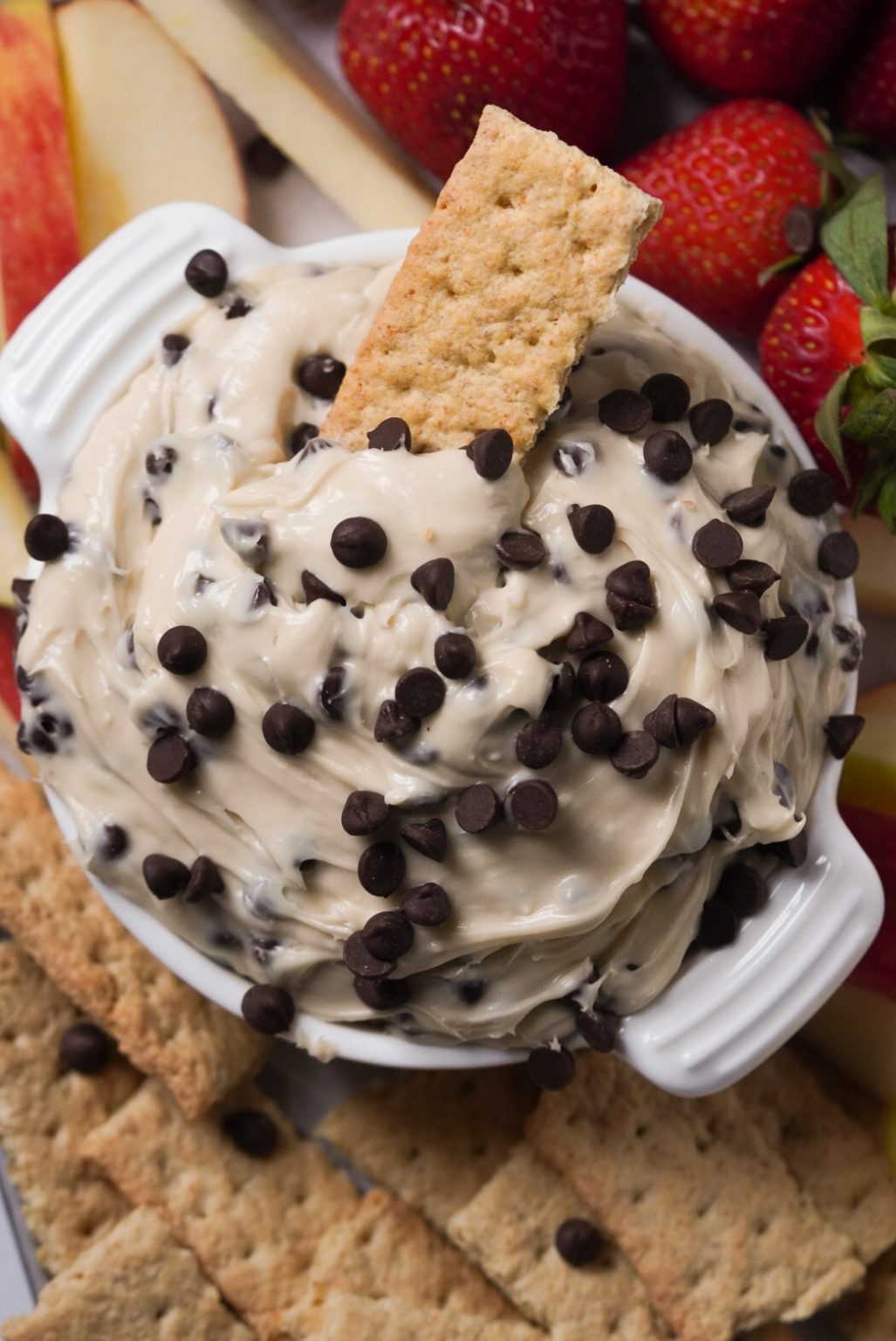 Cream Cheese Chocolate Chip Dip (Easy Dessert!) Wellness by Kay