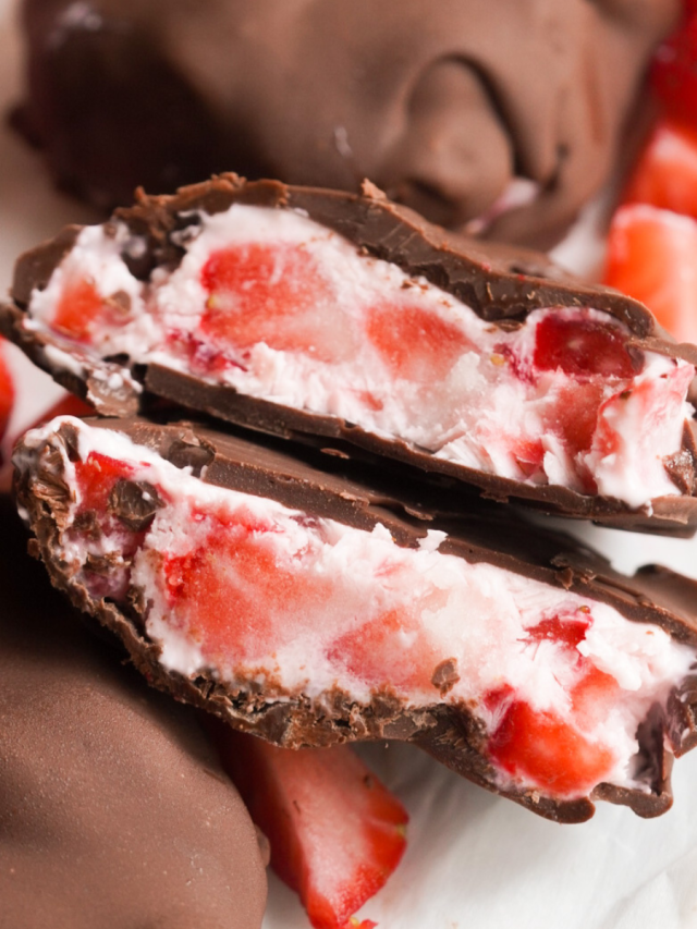 Viral Strawberry Yogurt Clusters (Chocolate Covered Bites!)