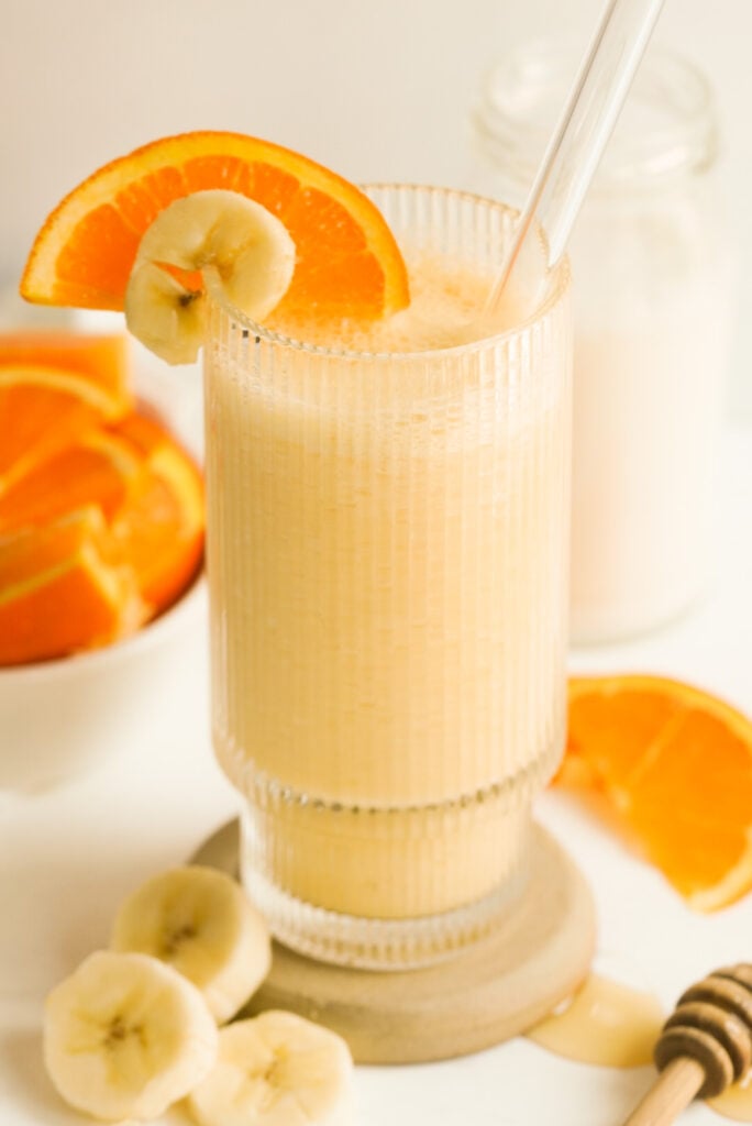 refreshing orange smoothie