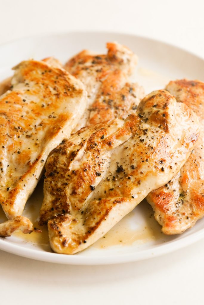 seared chicken breasts