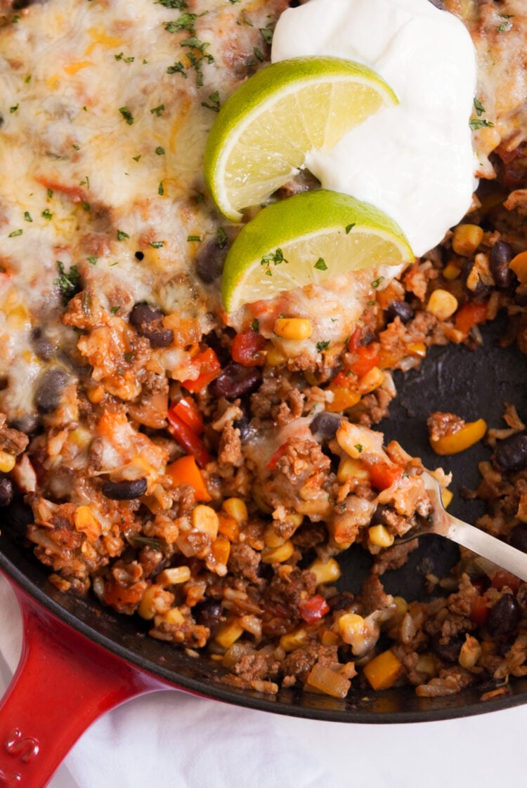 Mexican Beef & Rice Skillet - Wellness by Kay