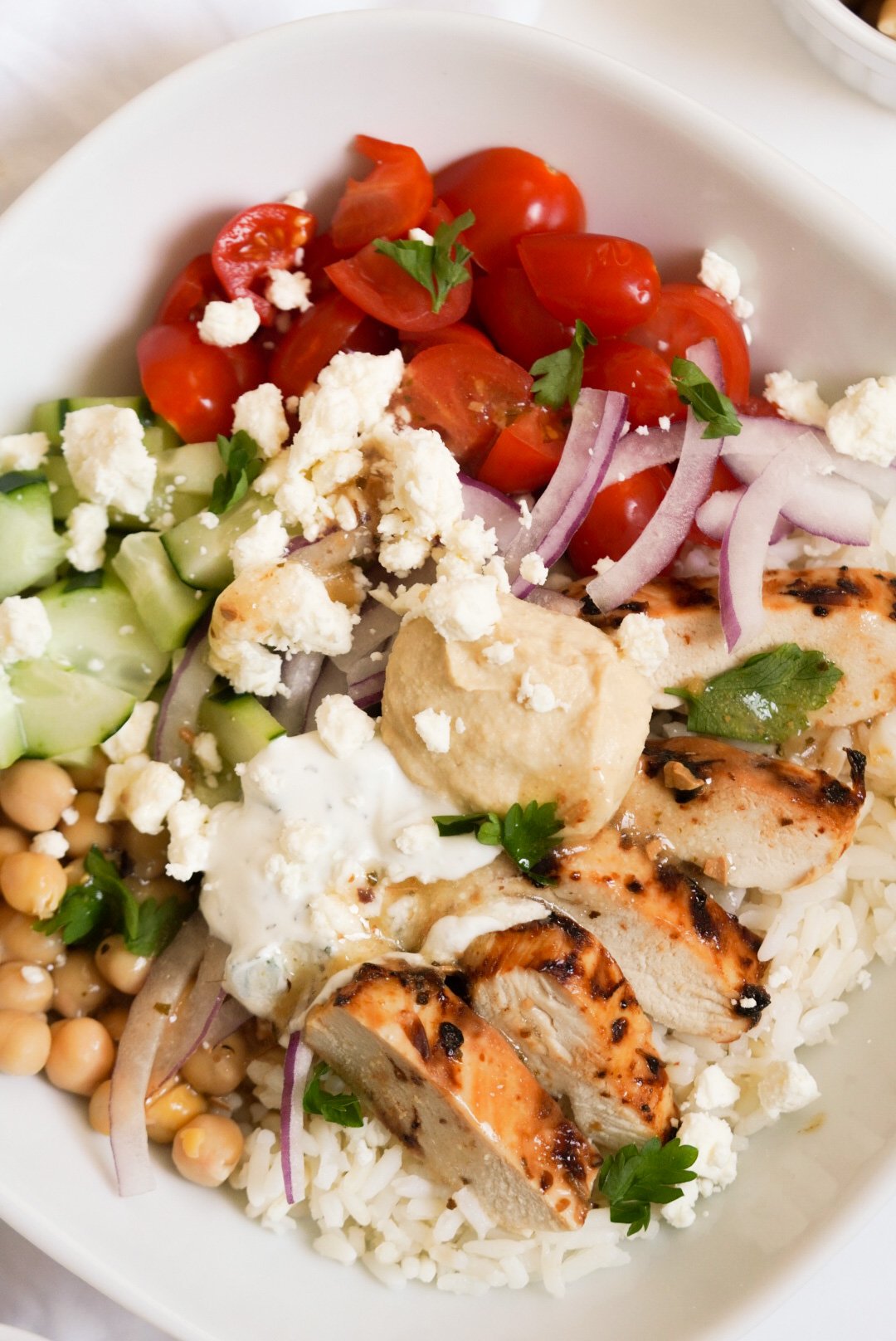 Mediterranean Chicken & Rice Bowls (SUPER Easy!) - Wellness by Kay