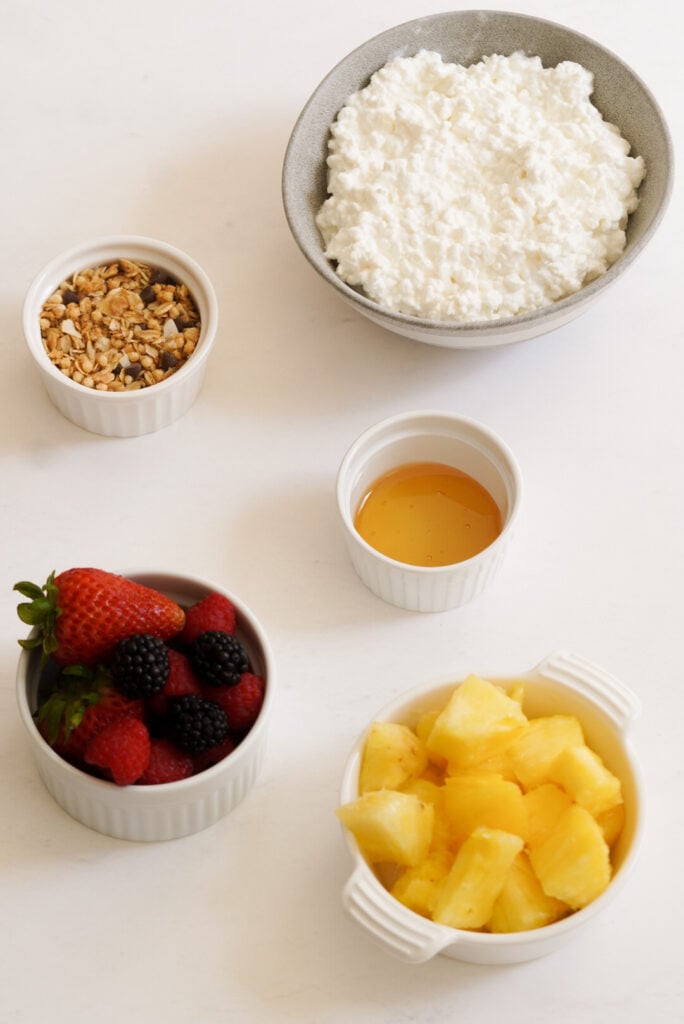 cottage cheese fruit bowl ingredients